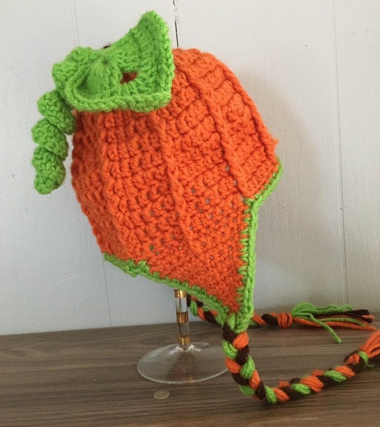 This adorable crochet Pumpkin hat comes in a size for everyone in the family