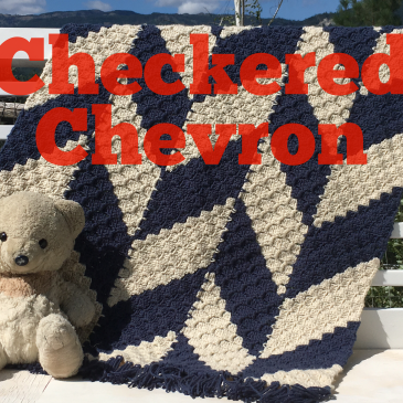 This classic and bold Checkered Chevron is made is the C2C as you go method and is perfect for any color combo!